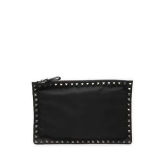 Valentino Pre-owned Borsa Clutch Rockstud - - Pre-owned - Donna - Nero - ONE SIZE