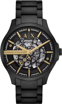 A|X Armani Exchange Hampton Automatic Black Dial Mens Watch AX2463