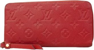 Louis Vuitton Pre-owned Clutches, female, Red, Size: ONE SIZE Pre-owned Long wallet (bi-fold)