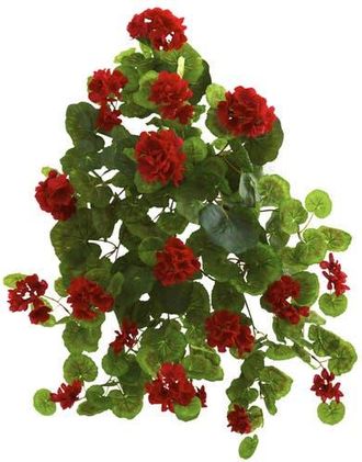 Nearly Natural 26-in Geranium Artificial Plant in Red at Nordstrom
