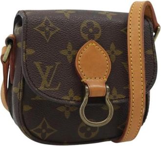 Louis Vuitton Pre-owned Mini Saint Cloud Schoudertas - Dames - Vintage Schoudertas - Bruin - ONE Size - Leer - Vintage