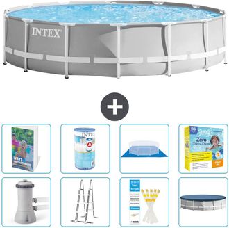 Intex Piscina Prism Frame Redonda - 427x107 Cm - 9-piezas S572