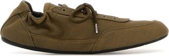 Prada Olive Lace Up Sneakers