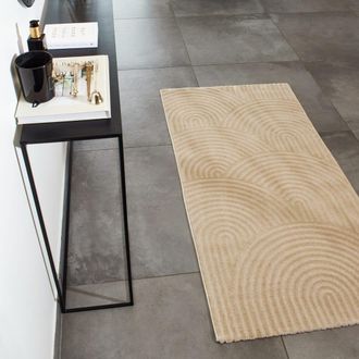 Nazar Rugs Alfombra beige con arco - 80x150