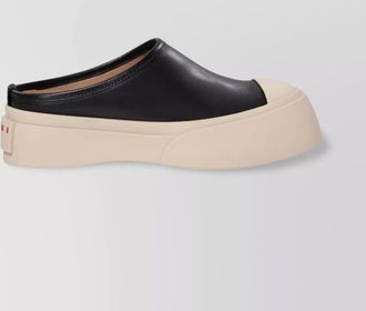 Marni leather platform slippers