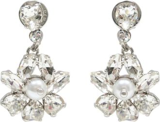 Simone Rocha Earrings, female, White, Size: ONE SIZE Heartbloom Drop Earrings