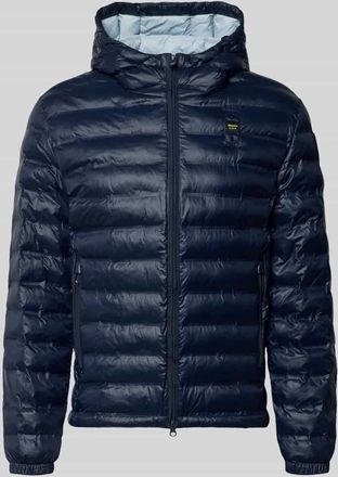 Blauer Steppjacke mit Zweiwege-Rei&szlig;verschluss Modell Charles in Marine, Gr&ouml;&szlig;e XXXL