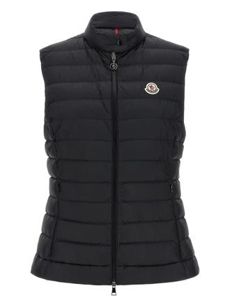 Moncler Igens quilted longue gilets - women - Polyamide - 2 - Black