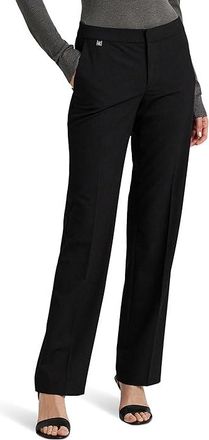Lauren Ralph Lauren Straight-Leg Pants Womens Jumpsuit & Rompers One Piece Black : 16, Elastane/Polyester/Viscose