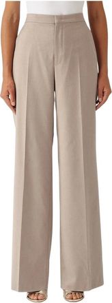 Tagliatore Dames, Broeken, Grijs, Maat: L Leer