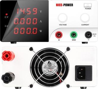OEM Fuente De Alimentaci&oacute;n, Voltaje Ajustable, Pantalla Digital, 60 V 10 A, Blanco, 220 V-b