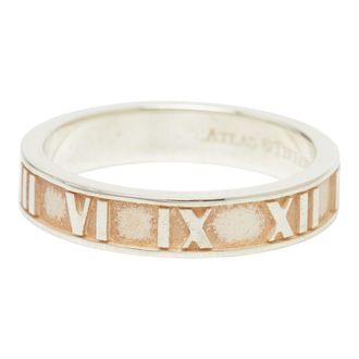 Tiffany & Co. Atlas Silver 925 Band Ring (Pre-Owned)