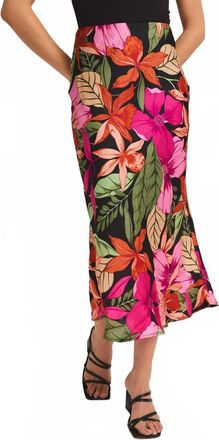 Gilli Rainforest Beauty Printed Skirt In Black Multi