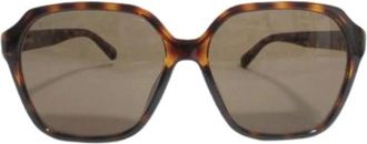 Balenciaga Pre-owned Accessories, female, Brown, Size: ONE SIZE Pre-owned Bb0153Sa Sunglasses