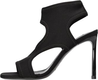 Sergio Rossi SR Jane Sandal - Dames - Sandalen met hakken - Zwart - 36 1/2 EU - Leer - Schoenen