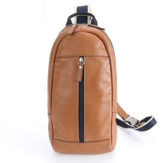 Coach Brown Leather Pouch Shoulder Bag Sling Bag (Pre-Owned)