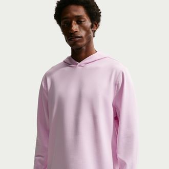 Nike Mens Velocity Therma-FIT Golf Hoodie in Pink | IB0299-663