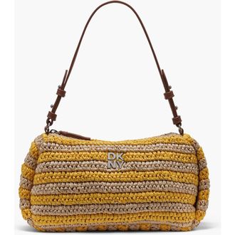 DKNY Remy Top-Zip Shoulder Bag in Taxi Cab Yellow/natu at Nordstrom