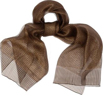 Saachi Saachi Striped Sparkle Silk Sheer Wrap