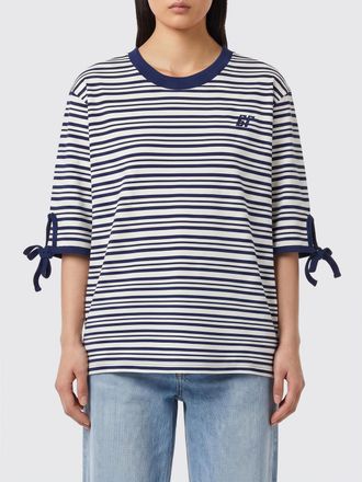 Baum Und Pferdgarten T-shirt a righe in cotone con logo ricamato