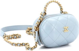 Chanel Borsa a tracolla CC Bubble piccola - Blu