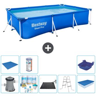 Bestway Piscina Bestway Steel Pro Rectangular - 300x201x66 Cm - 8-piezas S21566
