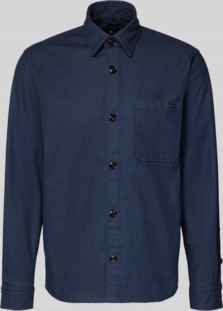 Joop Regular Fit Freizeithemd mit Brusttasche Modell Kalan in Marine, Größe XXL