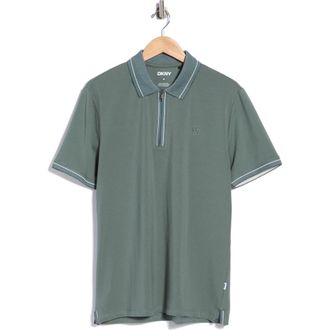 DKNY Duke Zip Polo in Balsam Green at Nordstrom Rack, Size X-Large