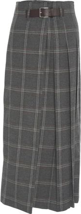 Department Five Gilles Maxi Rok - Dames - Maxi Rokken - Grijs - S - Wol - Rokken