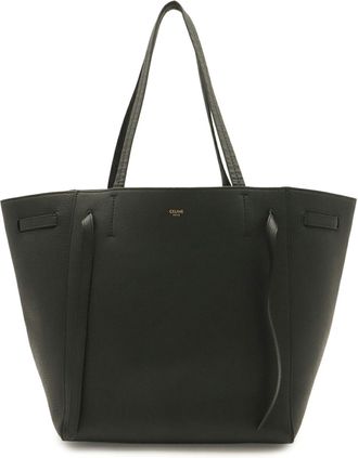 Celine Black Leather Shoulder Bag Tote Bag (Pre-Owned)