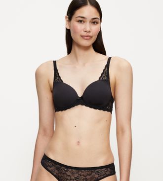Triumph B&uuml;gel-BH TRIUMPH Amourette Spotlight WHP X, Damen, Gr. 70, Cup D, schwarz, Microtouch, Obermaterial: 49% Polyamid, 34% Polyester, 17% Elasthan, unifar