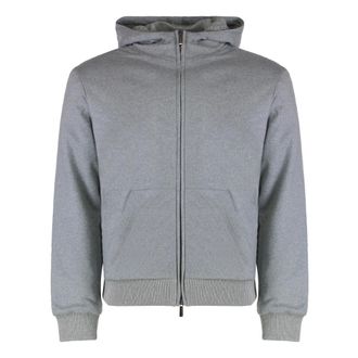 Moorer Hoodies & sweatvesten, Heren, Blauw, M, Wol, Zip-Through Hoodie