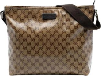 Gucci Pre-owned Cross Body Bags, female, Beige, Size: ONE SIZE Pre-owned Vintage Crossbody Bag