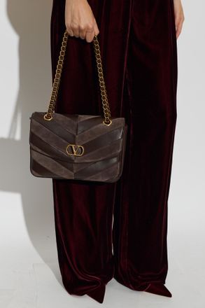 Valentino Garavani Leather Bag, Womens, Brown
