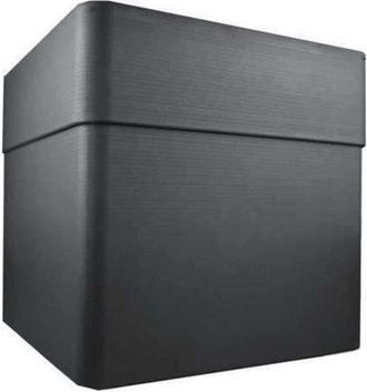 Eda Pot De Fleur Carr&eacute; Eda Carel 39 X 39 X 39 Cm 26 L Gris Anthracite Avec Roulettes