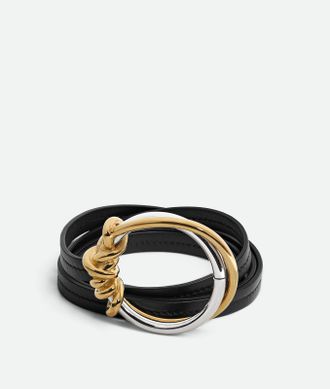 Bottega Veneta Knot Ring Belt - Black - Woman - S - 100% Calfskin