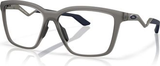 Oakley 55mm Square optical glasses in Grey at Nordstrom