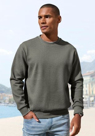 John Devin Sweatshirt JOHN DEVIN, Damen, Gr. XXL (60/62), salbei, Obermaterial: 83% Baumwolle, 16% Polyester, 1% Elasthan, unifarben, regular fit, Rundhals, ange