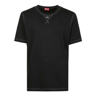 Diesel Tops, Heren, Zwart, S, T-Shirts