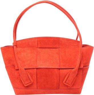 Bottega Veneta Pre-owned Bottega Veneta Medium Suede Maxi Intrecciato Arco Bag Ladies 26FR58IIK7UC9VCS