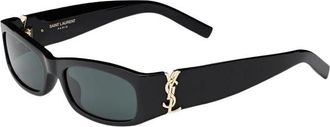 Saint Laurent Cassandre Zonnebril - Dames - Zonnebrillen - Zwart - ONE Size - Nylon - Accessoires