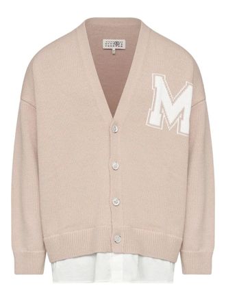 Maison Margiela V-neck cardigan - men - Virgin Wool/Acrylic - S - Neutrals