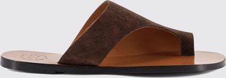 ATP Atelier Sandali infradito in suede con tacco basso