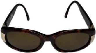 Givenchy Pre-owned Plastic Zonnebril - Dames - Vintage Accessoires - Bruin - ONE Size - Vintage