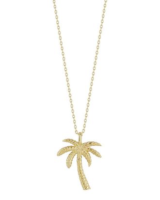 Sphera Milano 14K Over Silver Palm Tree Necklace