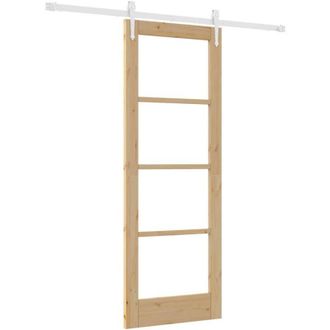 vidaXL Puerta Corredera Natural 73,5 X 198,5 Cm Vidaxl