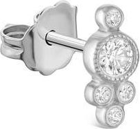 Maria Tash Five Diamond Trinity Stud Earring in White Gold at Nordstrom