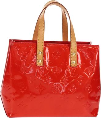 Louis Vuitton Reade Handbag Monogram Vernis Red Patent_Leather Handbag (Pre-Owned)