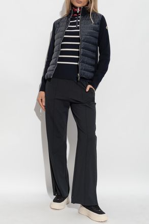 Moncler Top With A Striped Pattern, Womens, Navy Blue