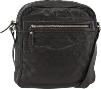 Gucci Pre-owned Canvas Cross Body Bag - Dames - Vintage Schoudertas - Zwart - ONE Size - Vintage